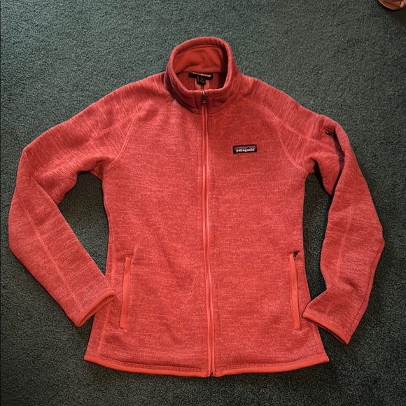 Patagonia Orange Full-Zip Sweater Jacket - Women’s Small - Picture 1 of 4